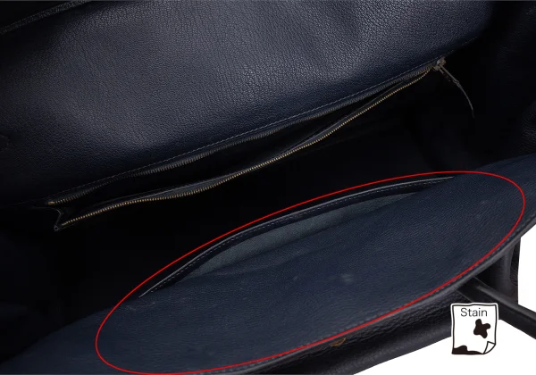 HERMES AD2003 G-engraved Birkin 40 Leather Bag K-164730_016