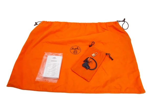 HERMES AD2003 G-engraved Birkin 40 Leather Bag K-164730_017