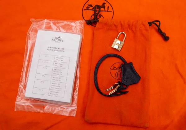 HERMES AD2003 G-engraved Birkin 40 Leather Bag K-164730_018
