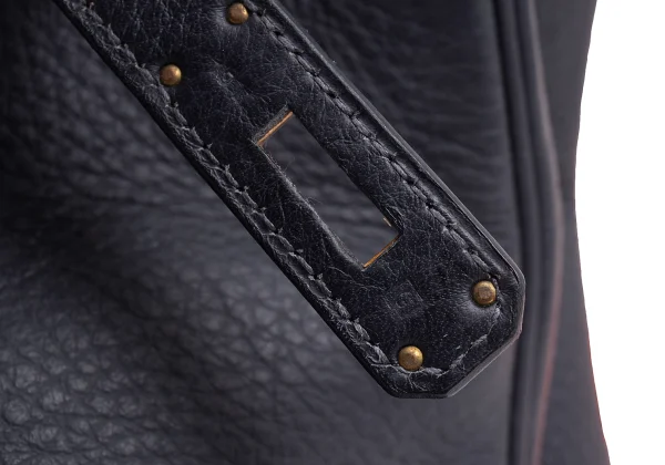 HERMES AD2003 G-engraved Birkin 40 Leather Bag K-164730_019