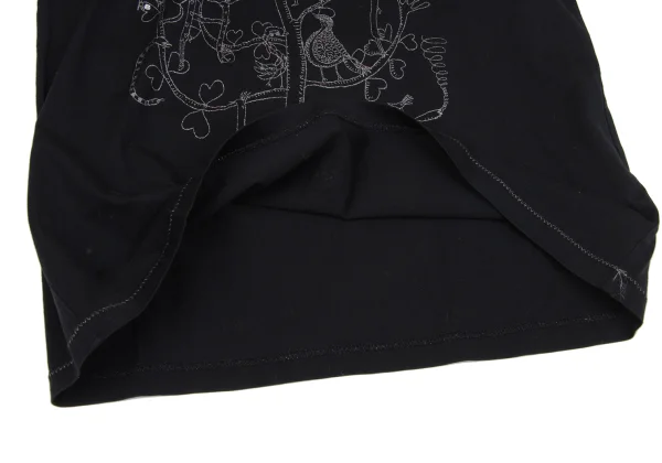 TSUMORI CHISATO Bird Glitter Print Short Sleeve Top K-164731_007