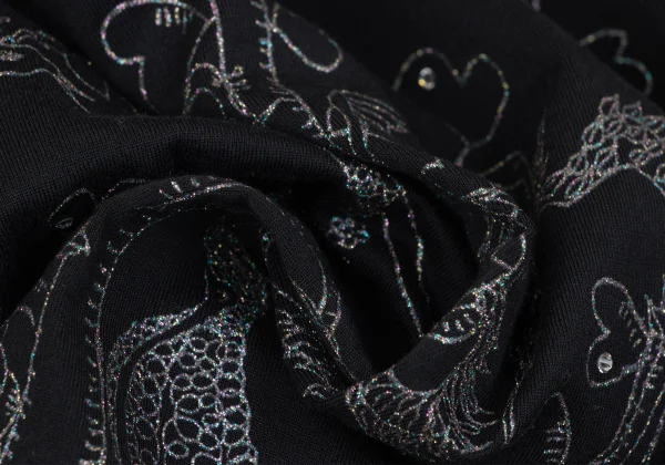 TSUMORI CHISATO Bird Glitter Print Short Sleeve Top K-164731_009