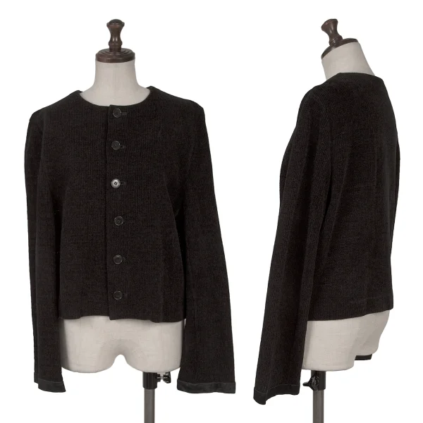 スナオクワハラsunao kuwahara I.S. アクリルニットカーディガン 黒M K-164732_001