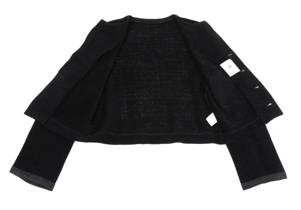 スナオクワハラsunao kuwahara I.S. アクリルニットカーディガン 黒M K-164732_008