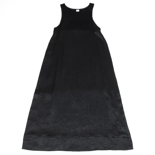 sunao kuwahara I.S. Acrylic Knit Switching Sleeveless Dress K-164733_002