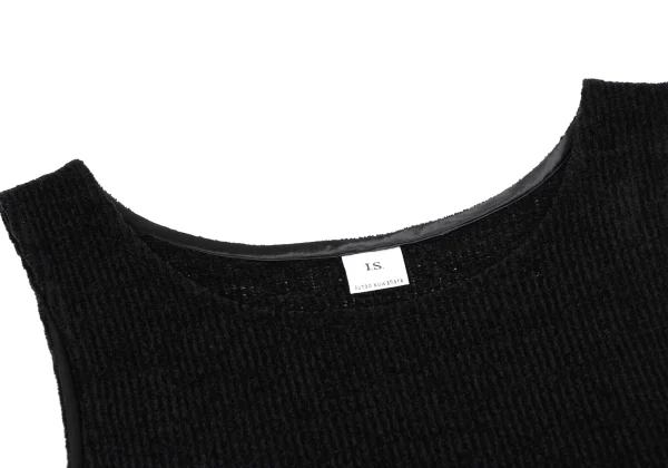 sunao kuwahara I.S. Acrylic Knit Switching Sleeveless Dress K-164733_004