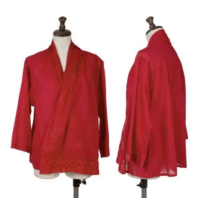 Plantation Washed Embroidery Blouse