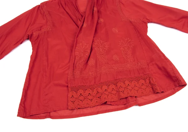 Plantation Washed Embroidery Blouse K-164734_008