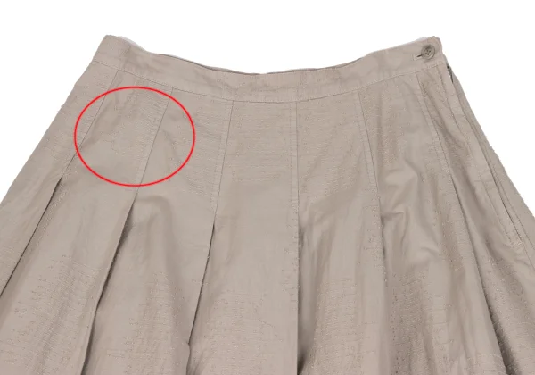 Plantation Dyed Cotton Pleated Skirt K-164735_003