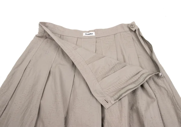 Plantation Dyed Cotton Pleated Skirt K-164735_006