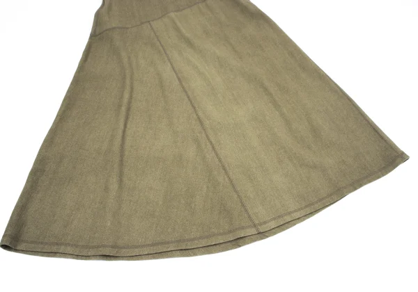 Plantation Washed Wool Bias Switching Skirt K-164736_005