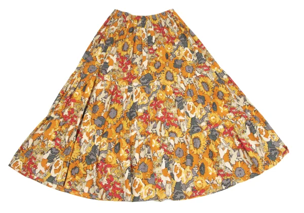 Plantation Cotton Floral Print Skirt K-164737_009