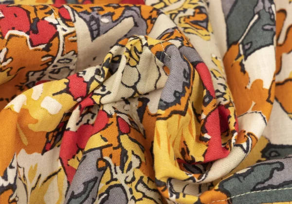 Plantation Cotton Floral Print Skirt K-164737_011