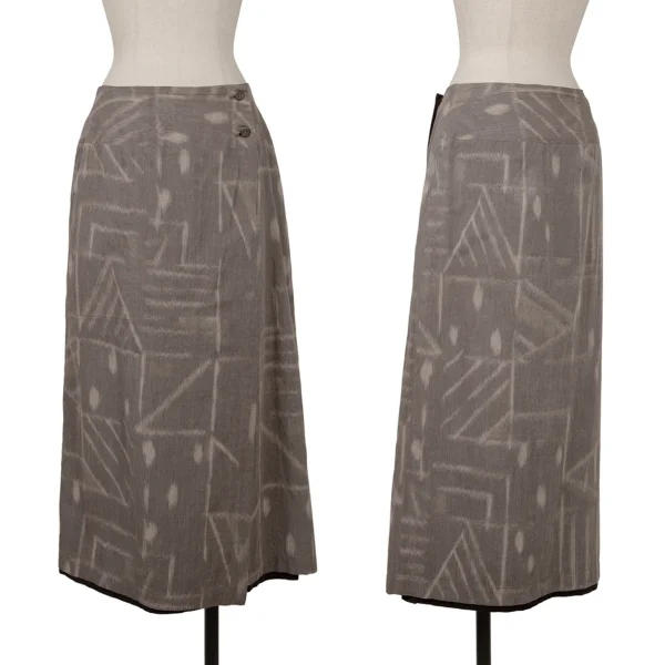 Plantation Faded Print Reversible Skirt Mocha,Black M K-164738_001