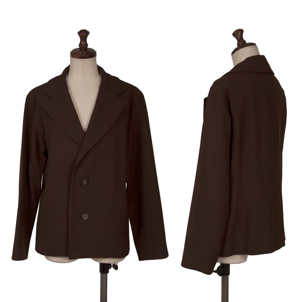 Plantation Wool 3B Jacket Brown M K-164740_001