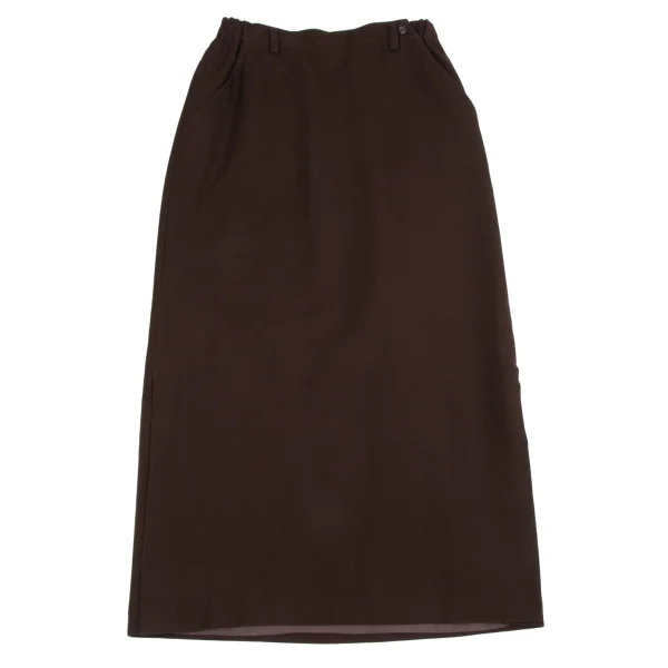 Plantation Wool Side Slit Skirt K-164741_002