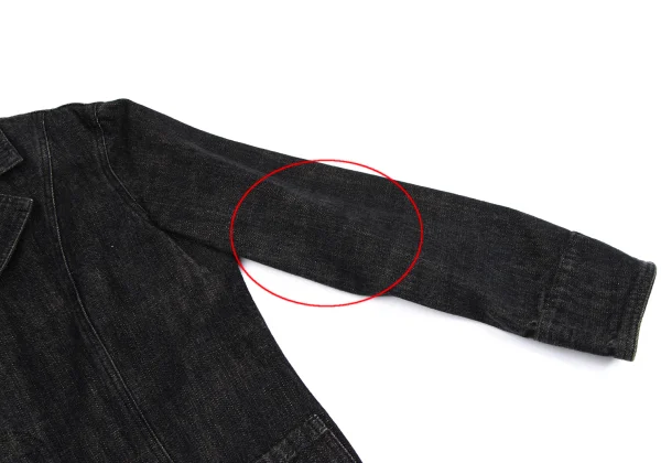 Plantation Cotton Distressed Denim Tailored Jacket K-164743_007