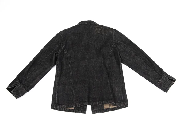 Plantation Cotton Distressed Denim Tailored Jacket K-164743_016