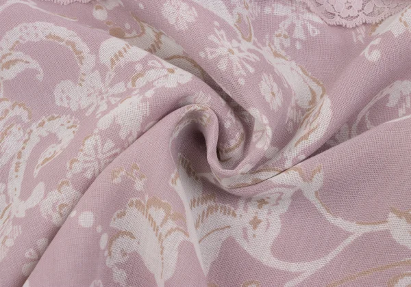 インゲボルグINGEBORG フラワープリントストール付きブラウス ピンクM K-164750_017