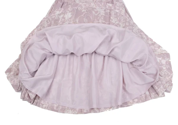 INGEBORG Floral Printed Lace Embellished Skirt K-164751_010