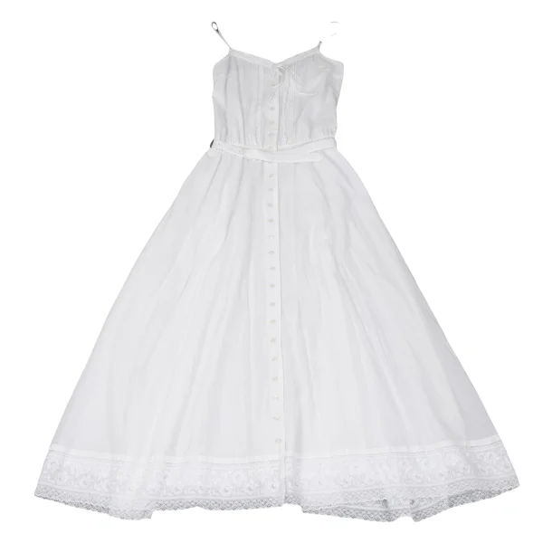 PINK HOUSE Lace Hem Switching Belted Cami Dress K-164753_002