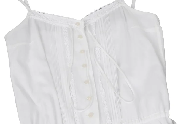 PINK HOUSE Lace Hem Switching Belted Cami Dress K-164753_007