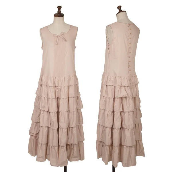 PINK HOUSE Frilled Sleeveless Dress Pink S-M K-164754_001