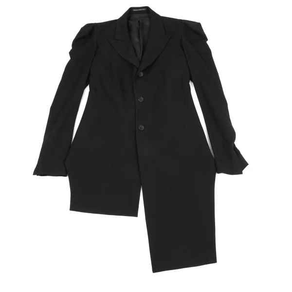 Yohji Yamamoto FEMME Wool Gaba Front Long Jacket K-164762_002