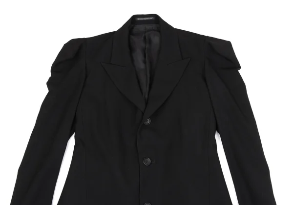 Yohji Yamamoto FEMME Wool Gaba Front Long Jacket K-164762_003