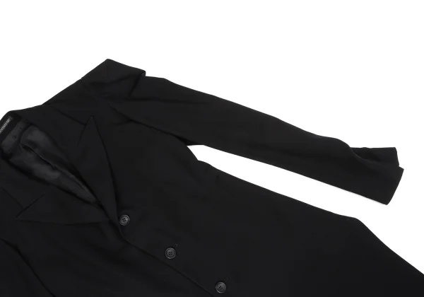 Yohji Yamamoto FEMME Wool Gaba Front Long Jacket K-164762_007