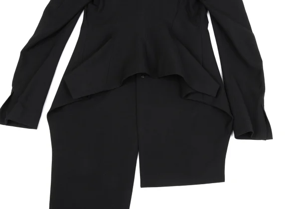 Yohji Yamamoto FEMME Wool Gaba Front Long Jacket K-164762_014