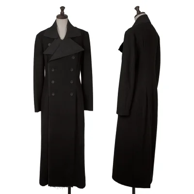 Yohji Yamamoto collections Wool Flannel Cutting Long Coat