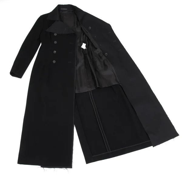 Yohji Yamamoto collections Wool Flannel Cutting Long Coat K-164763_012
