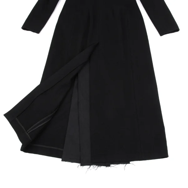 Yohji Yamamoto collections Wool Flannel Cutting Long Coat K-164763_017