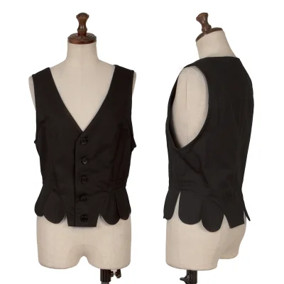 LIMI feu Round Hem Switching Blended CottonVest