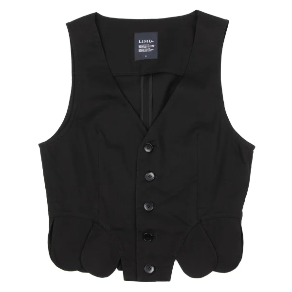 LIMI feu Round Hem Switching Blended CottonVest K-164765_002