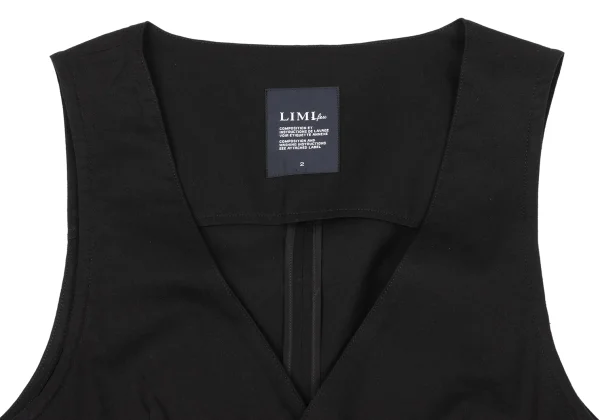 LIMI feu Round Hem Switching Blended CottonVest K-164765_003