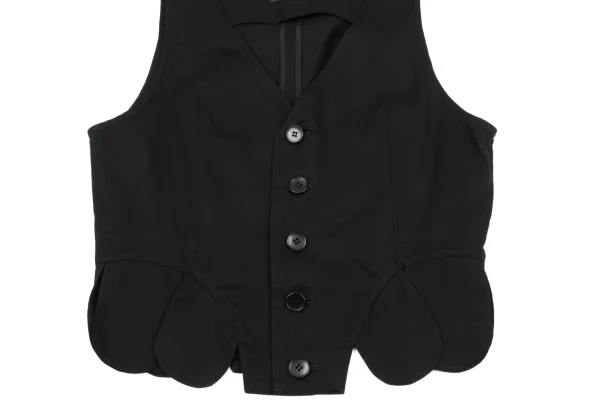 LIMI feu Round Hem Switching Blended CottonVest K-164765_005