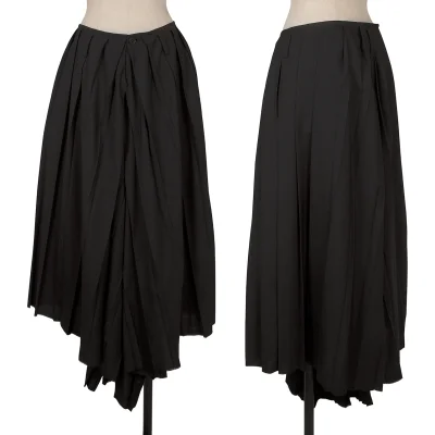LIMI feu Tropical Wool Pleats Wide Pants