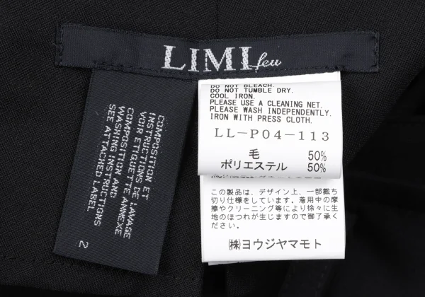 LIMI feu Tropical Wool Pleats Wide Pants K-164766_014