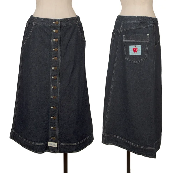PINK HOUSE×Vermeerist BEAMS Front Button Denim Skirt Indigo 3(M) K-164768_001