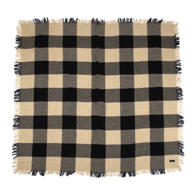 tricot COMME des GARCONS Check Fringe Stole