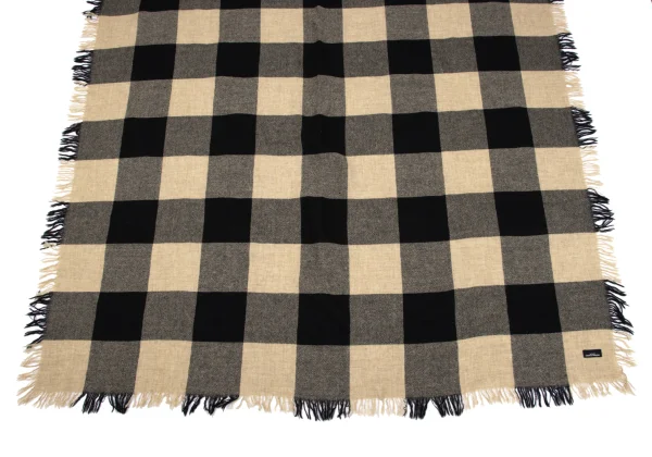 tricot COMME des GARCONS Check Fringe Stole K-164769_003