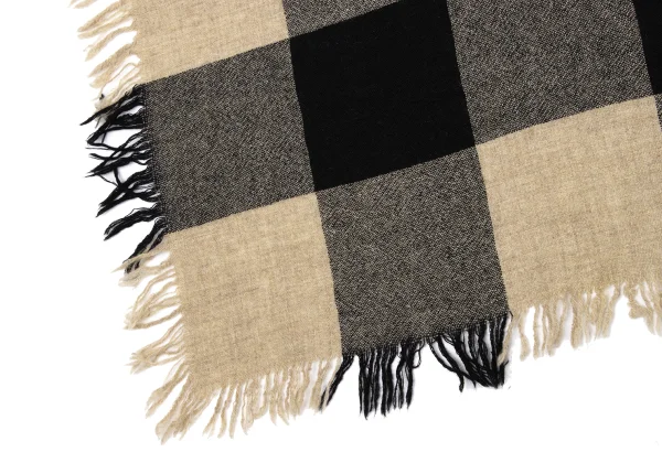 tricot COMME des GARCONS Check Fringe Stole K-164769_004