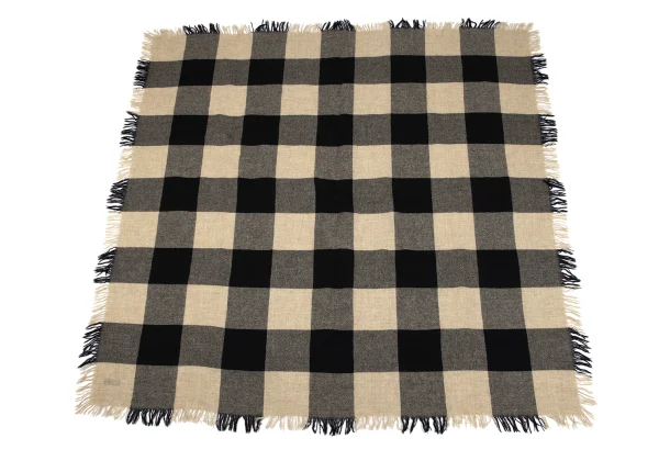 tricot COMME des GARCONS Check Fringe Stole K-164769_005