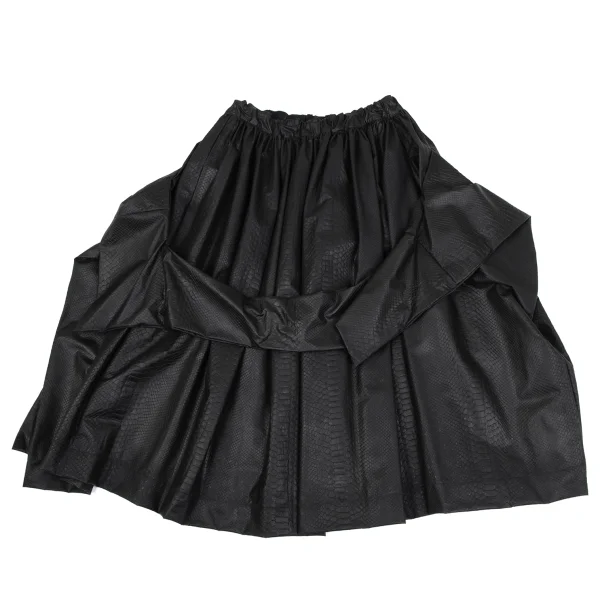 COMME des GARCONS Python Embossed Deformed Skirt K-164772_002