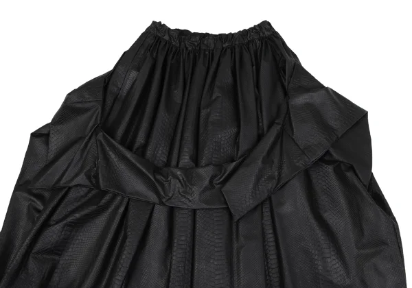 COMME des GARCONS Python Embossed Deformed Skirt K-164772_003