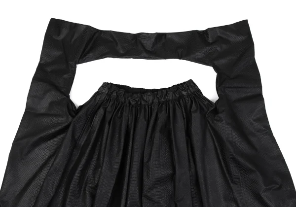COMME des GARCONS Python Embossed Deformed Skirt K-164772_006