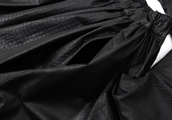 COMME des GARCONS Python Embossed Deformed Skirt K-164772_007