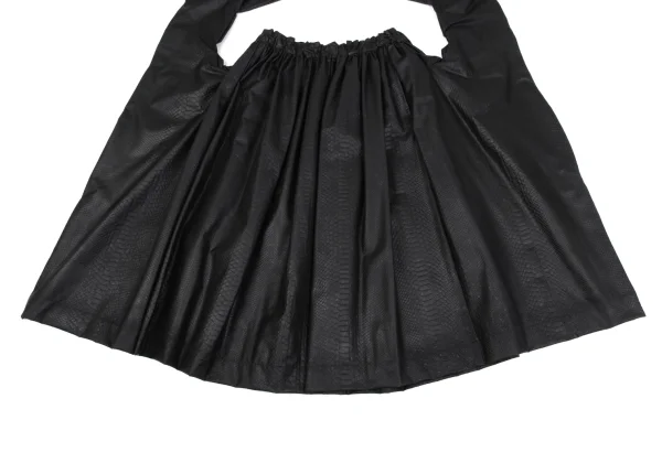 COMME des GARCONS Python Embossed Deformed Skirt K-164772_008